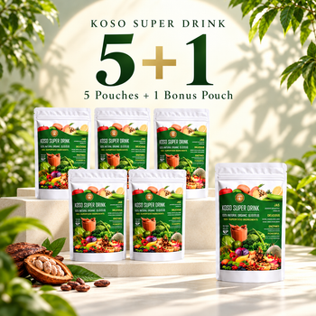 Vegetable and Soy FOOD Powder - Koso Super DRINK (Pack of 6) - Koso Med LLC