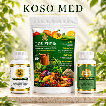 The Core Collection (Pack of 3)Power 88 (Food)Parsley,Ginko,Vegetable Powder, SBS(Food)Turmeric Vegetable Powder, Super Drink (Food) Soy Vegetable Powder - Koso Med LLC