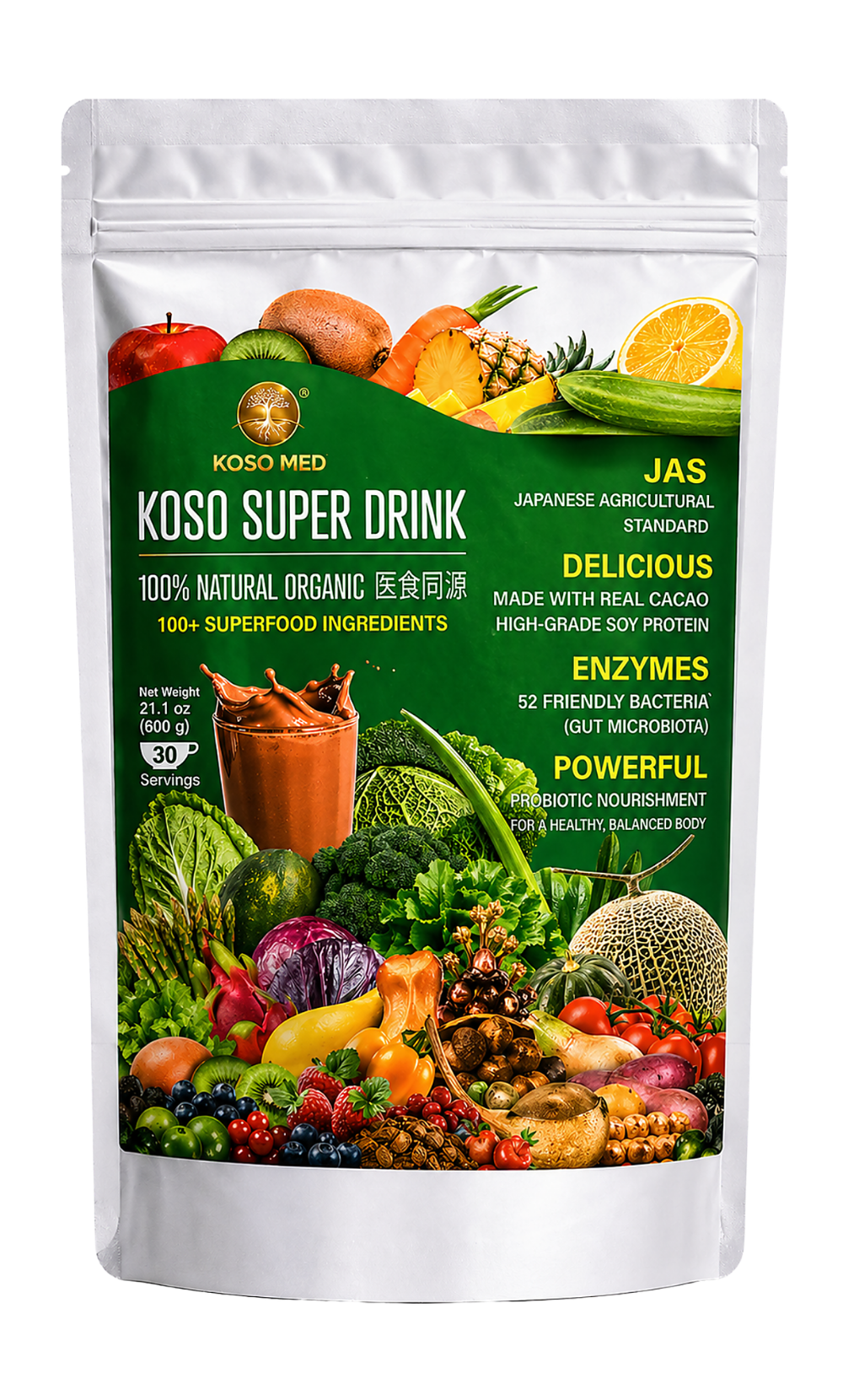 Super Drink (Food)Soy Vegetable Powder - Koso Med LLC