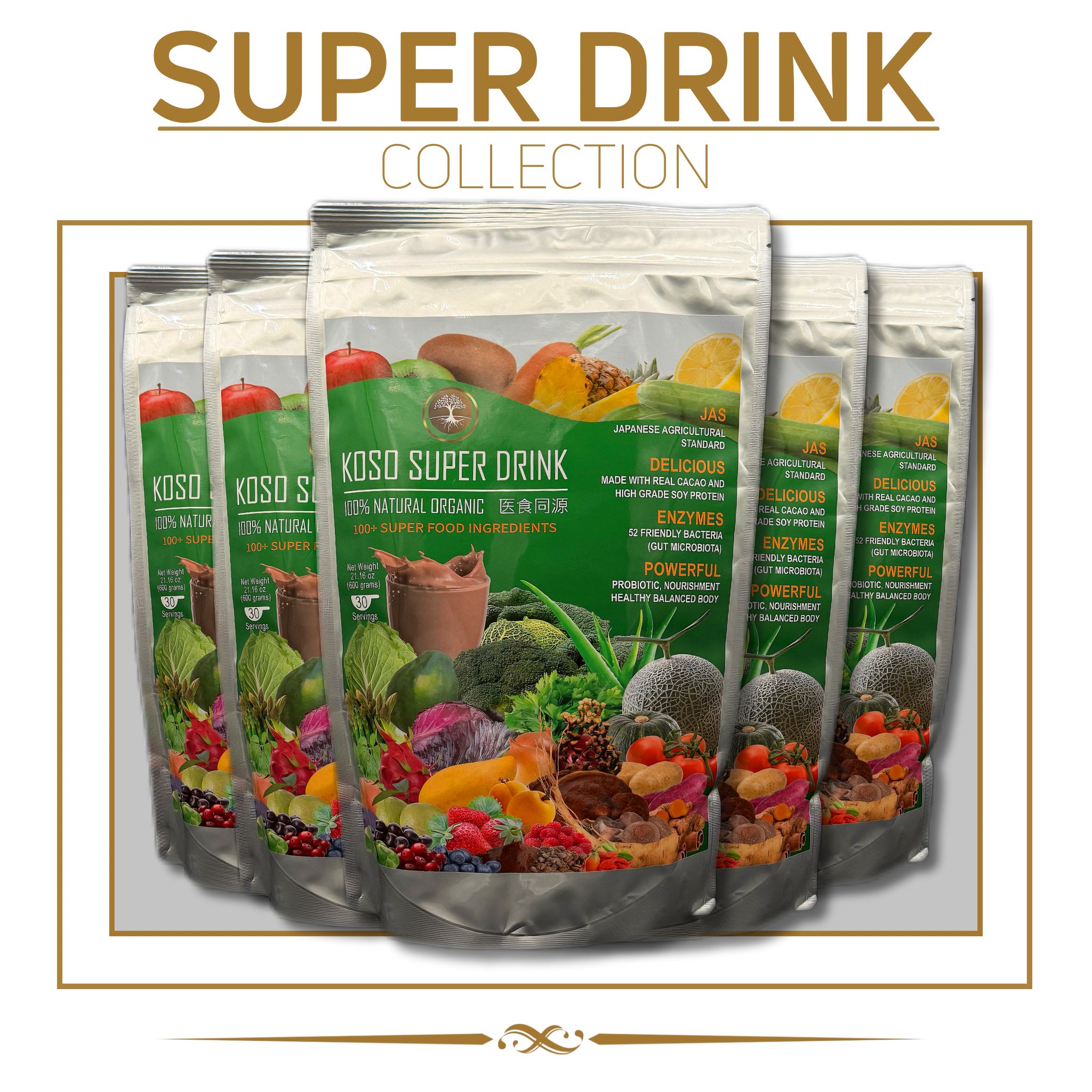 Super Drink Collection (Pack of 5) (Food)Soy Vegetable Powder