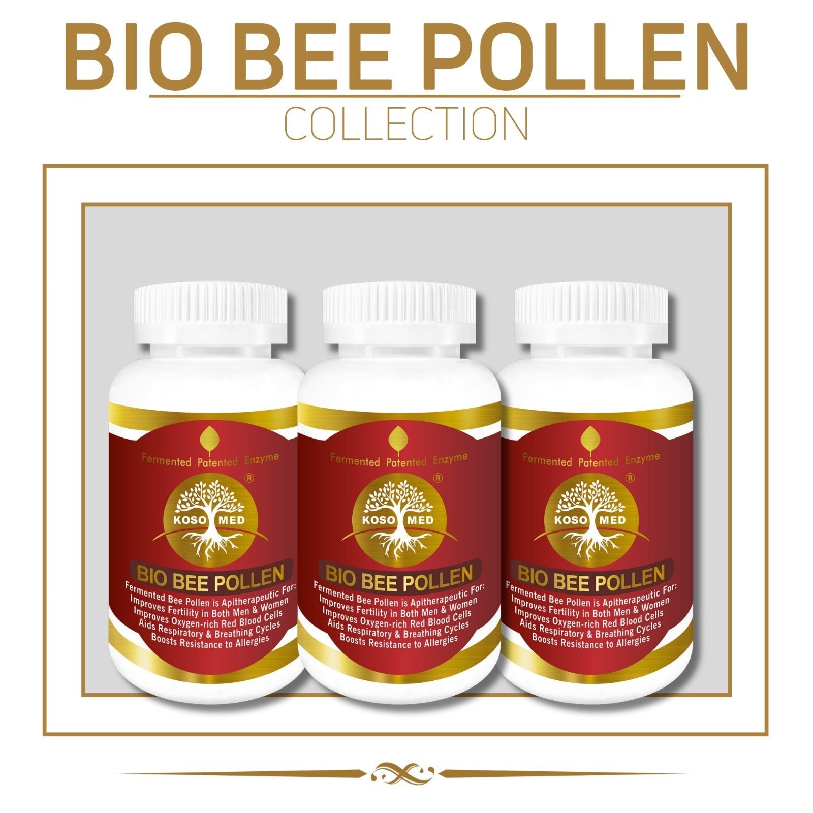 Bee Pollen Collection (Pack of 3)(Food)Bee Pollen Vegetable Powder ...