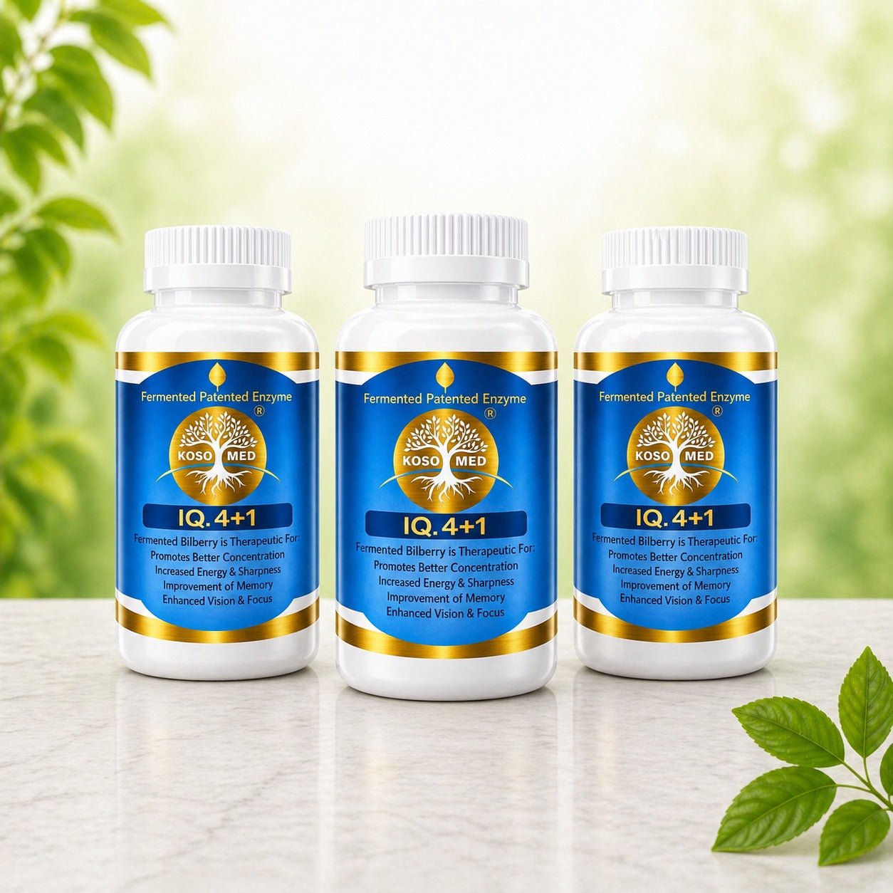 Bilberry Collection (Pack of 3)(Food) Bilberry, Acai Berry, Vegetable Powder - Koso Med LLC