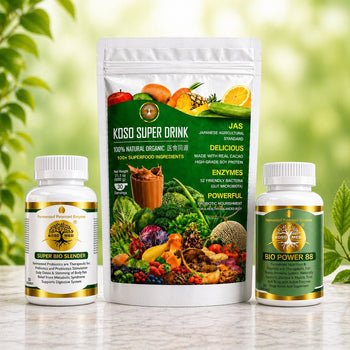 The Core Collection (Pack of 4)Power 88 (Food)Parsley,Ginko,Vegetable Powder, SBS(Food)Turmeric Vegetable Powder, Super Drink (Food) Soy Vegetable Powder - Koso Med LLC
